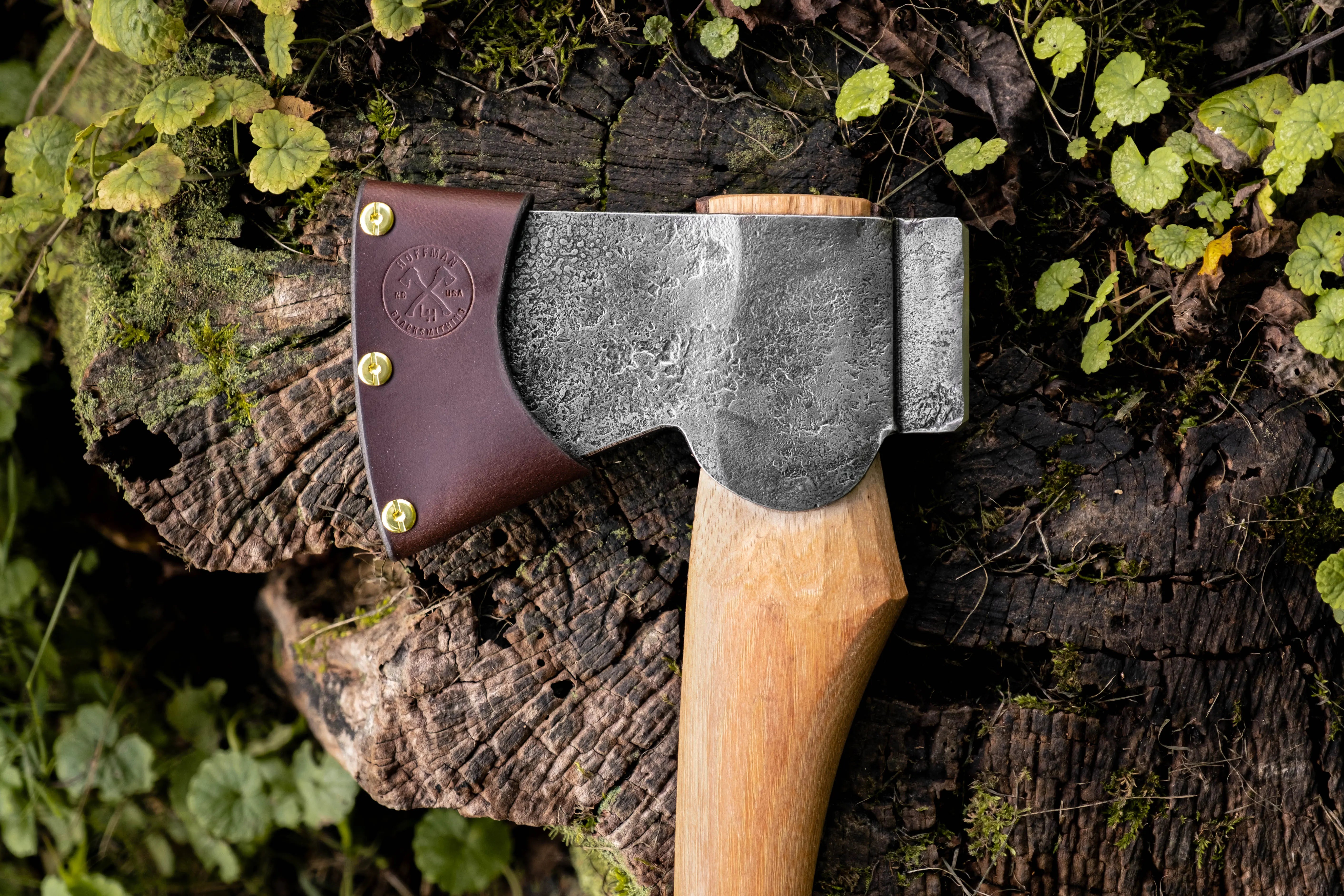 sheath on a camp axe