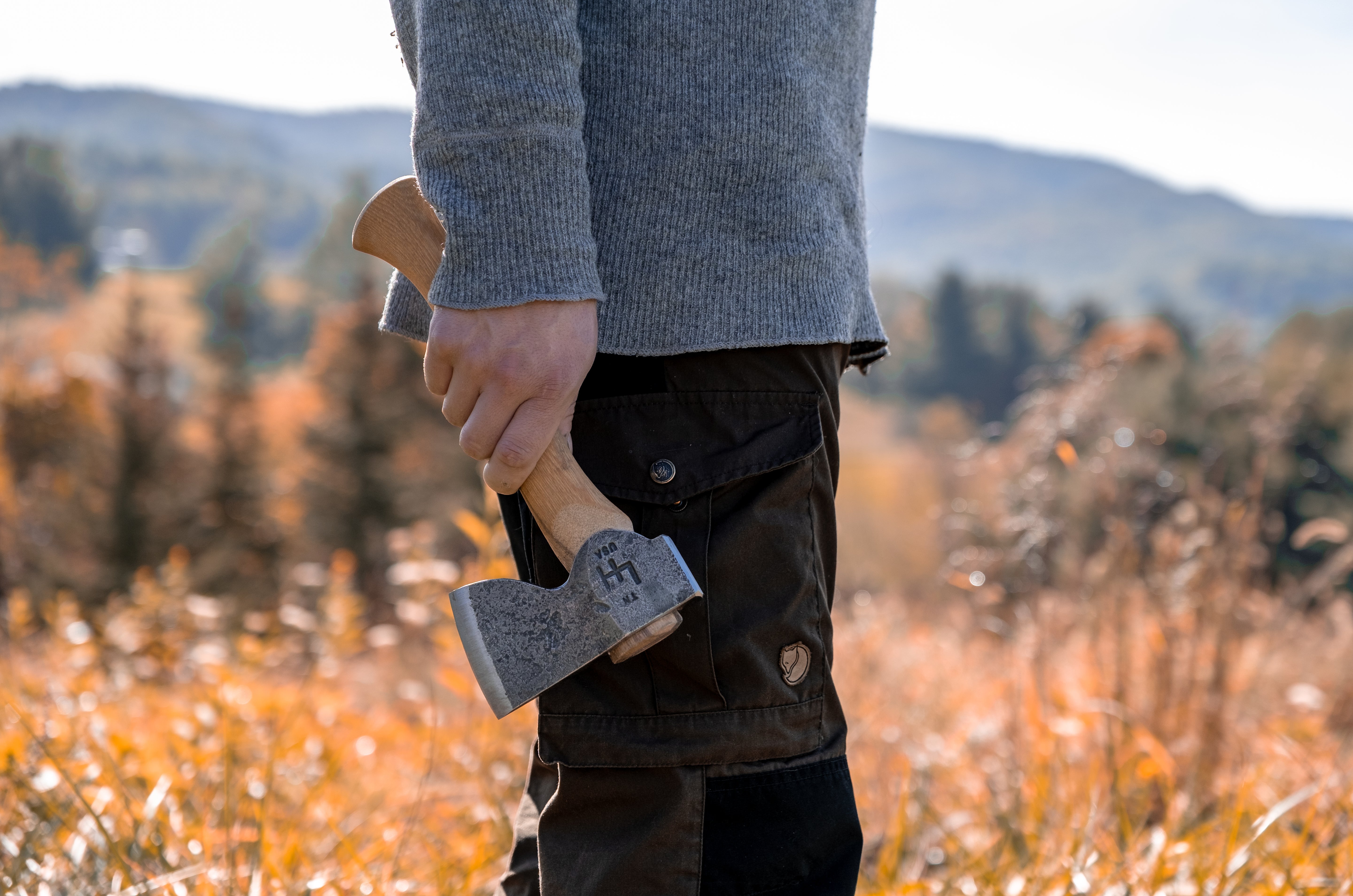 mountains to sea axe by hoffman blacksmithing
