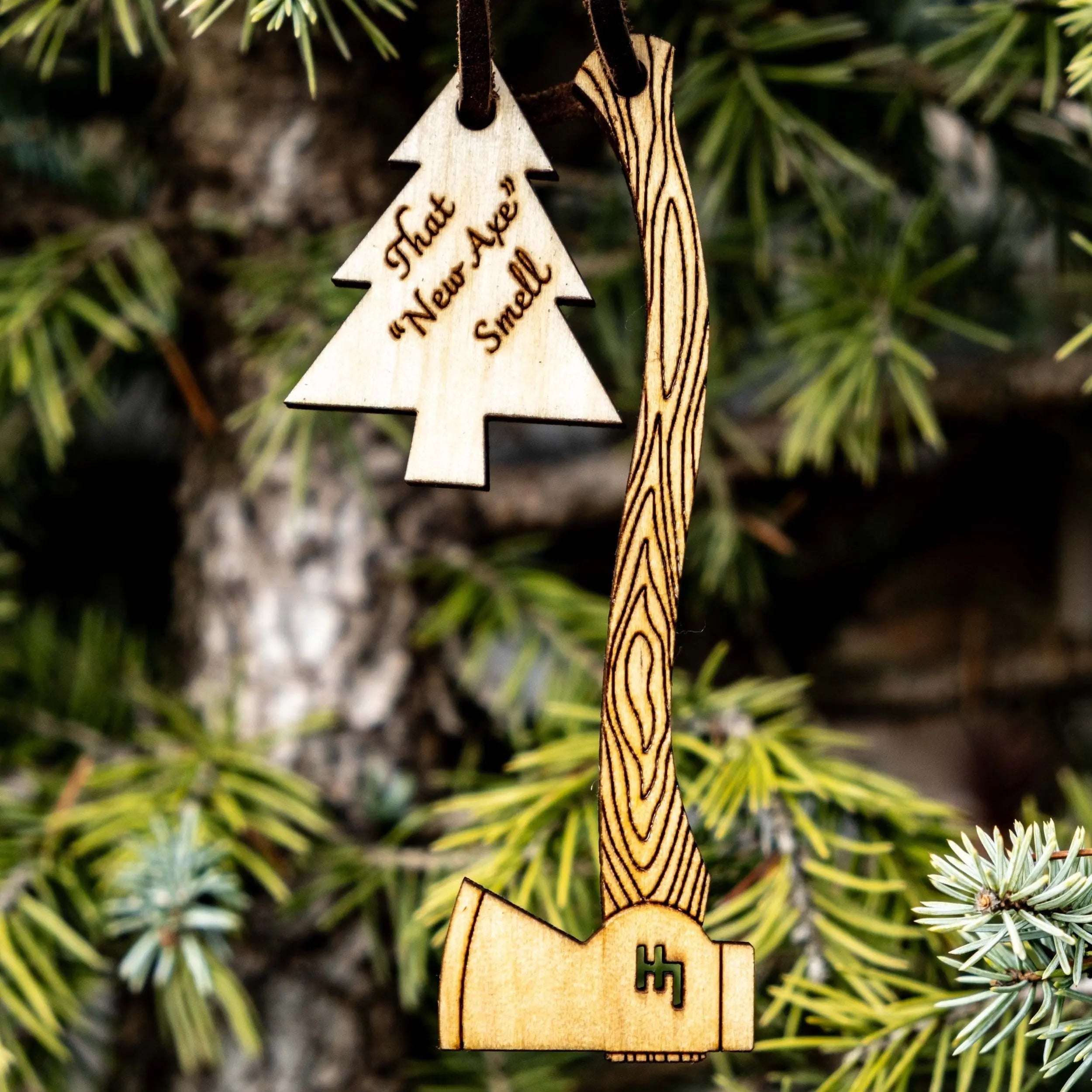 axe tree ornament