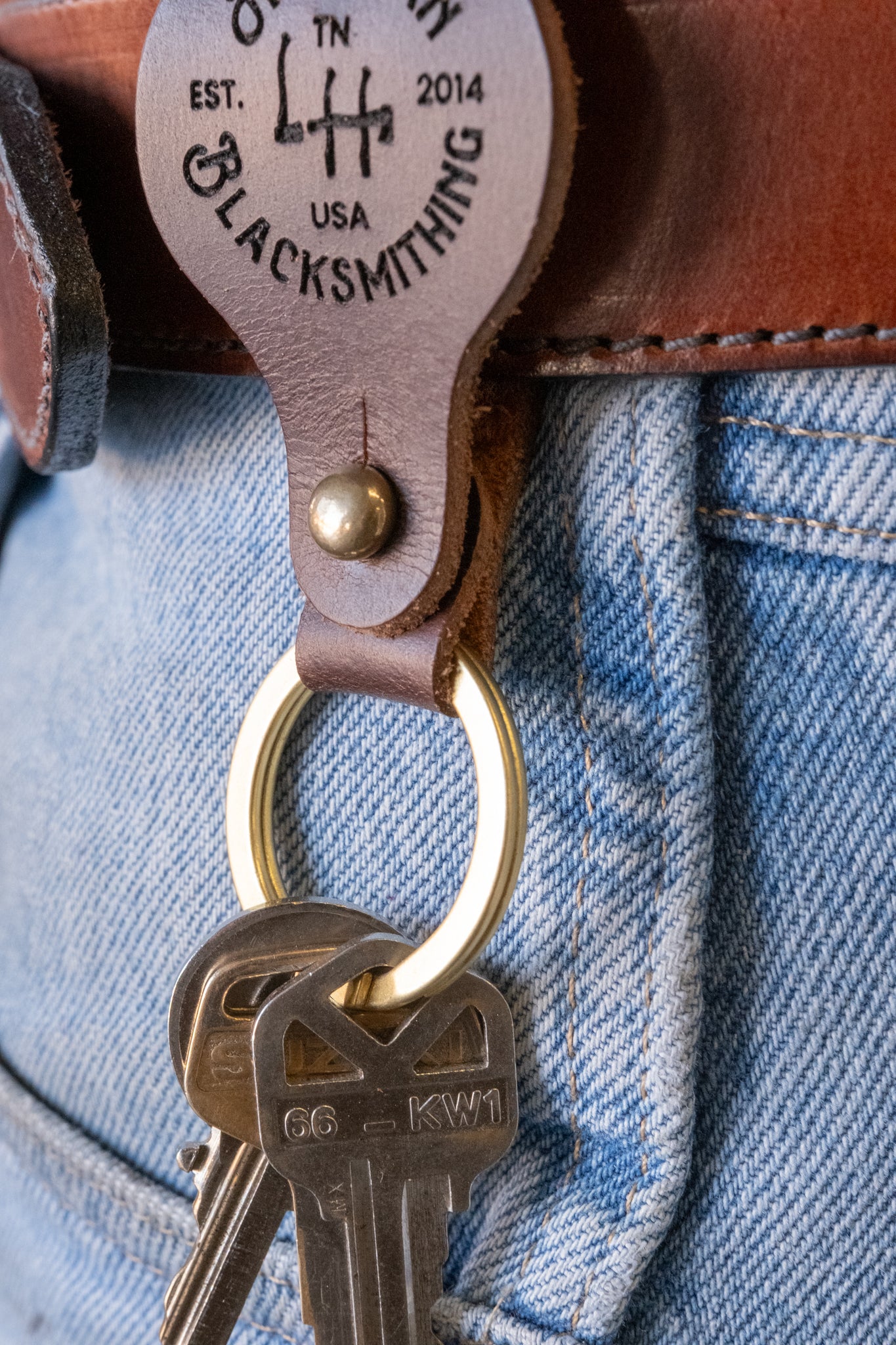 Hoffman Leather Key Fob