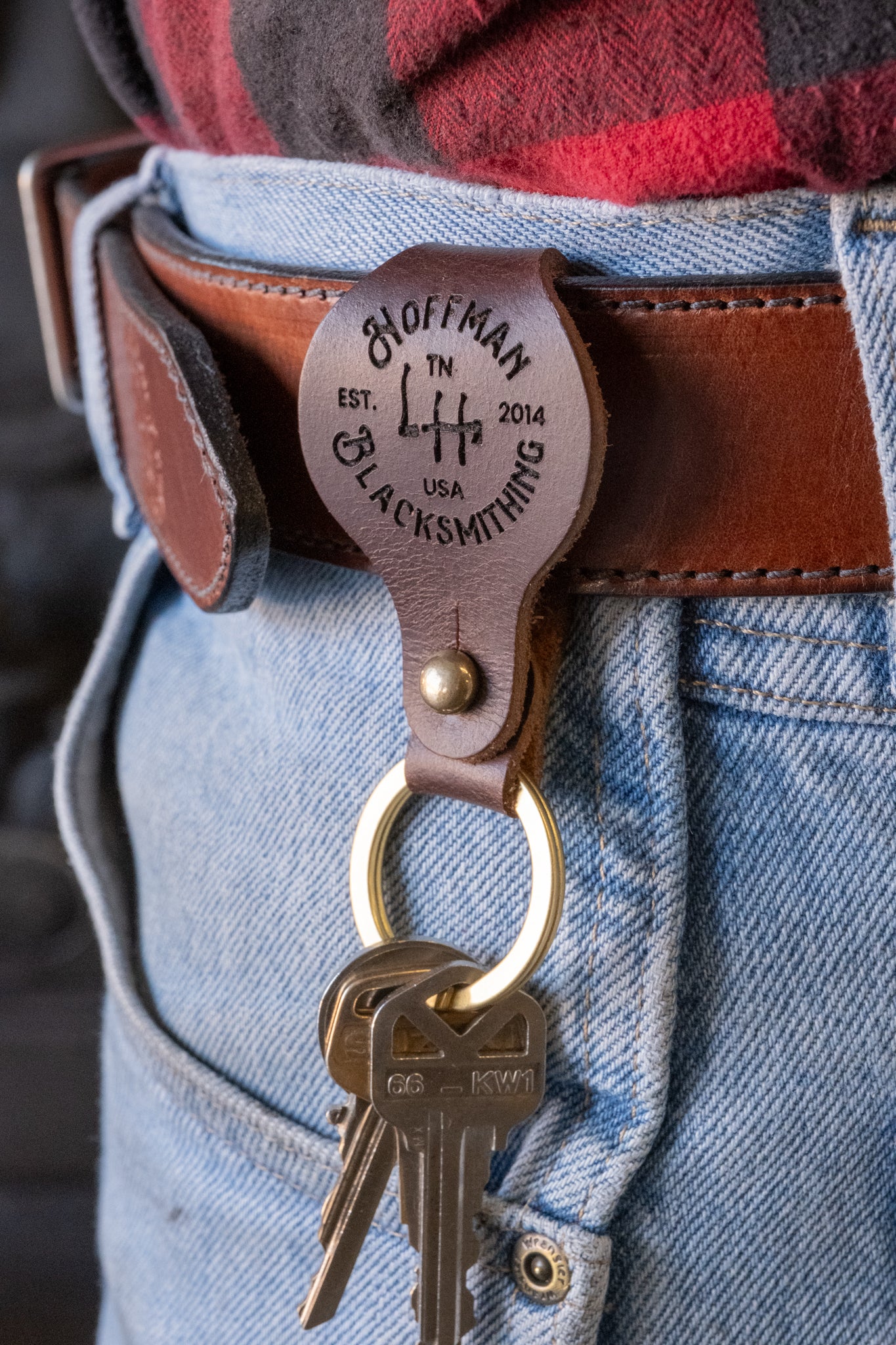 Hoffman Leather Key Fob