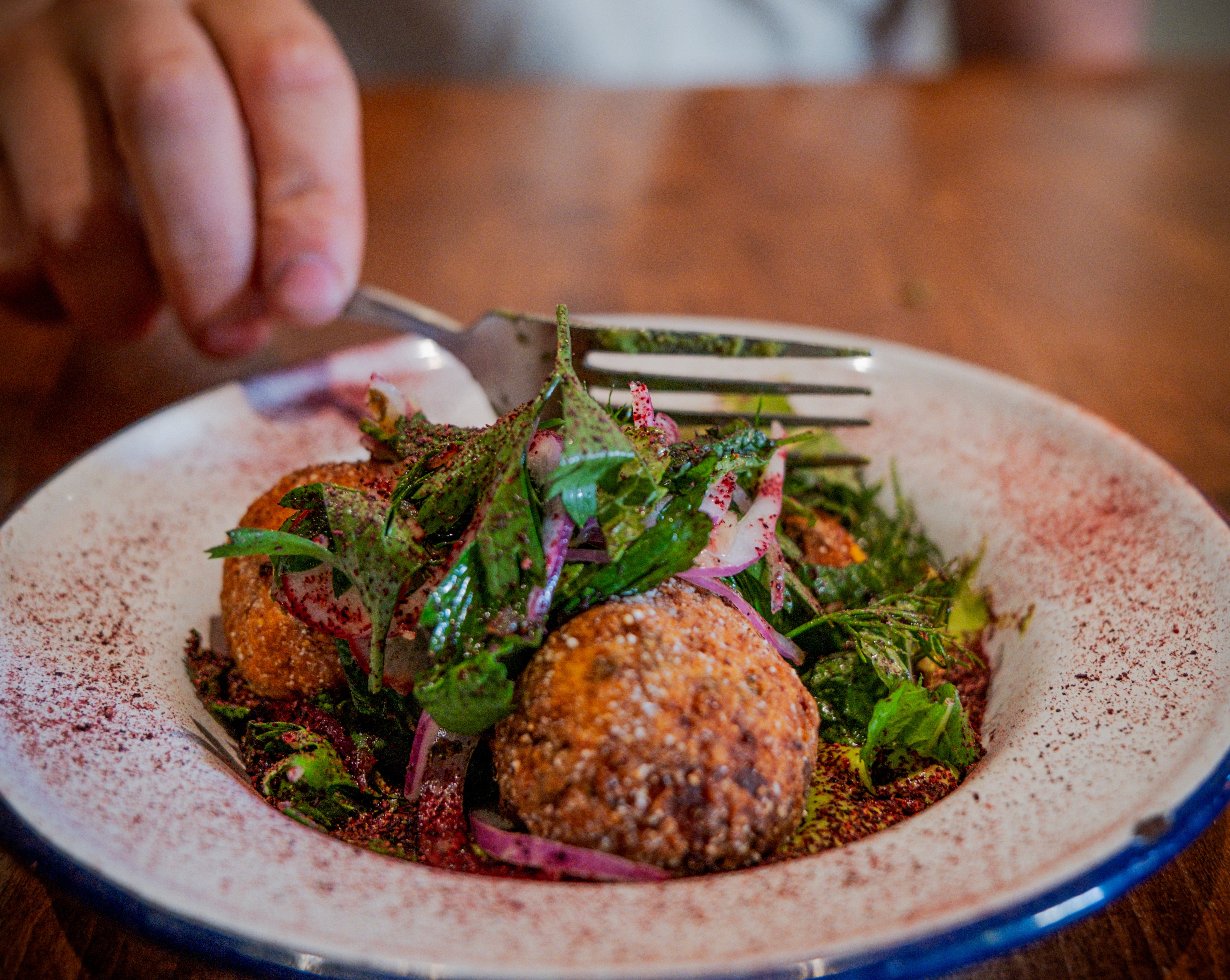 beautiful dish at Timber!