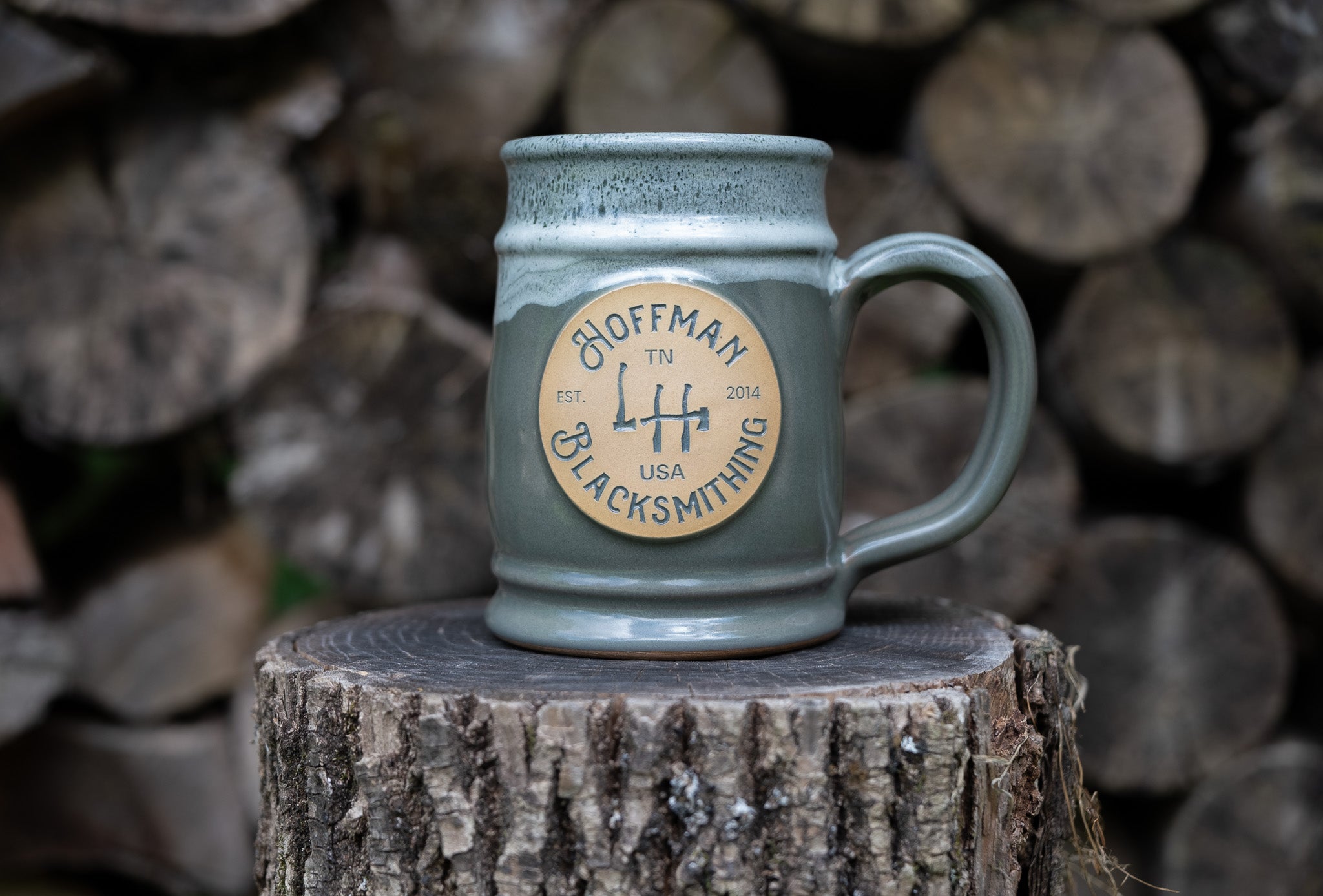 green hoffmanblacksmithing mug